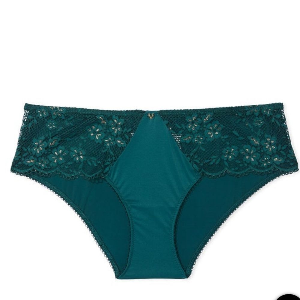 Victoria's Secret Women's Green Low Rise Hipster Hiphugger Panty Size XS
